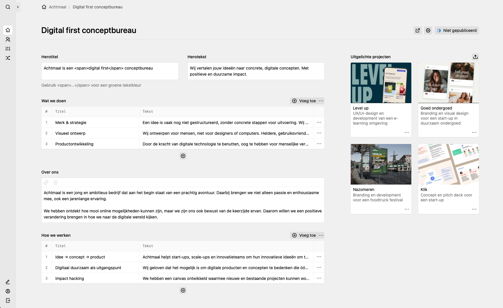 Panel screenshot of achtx.nl
