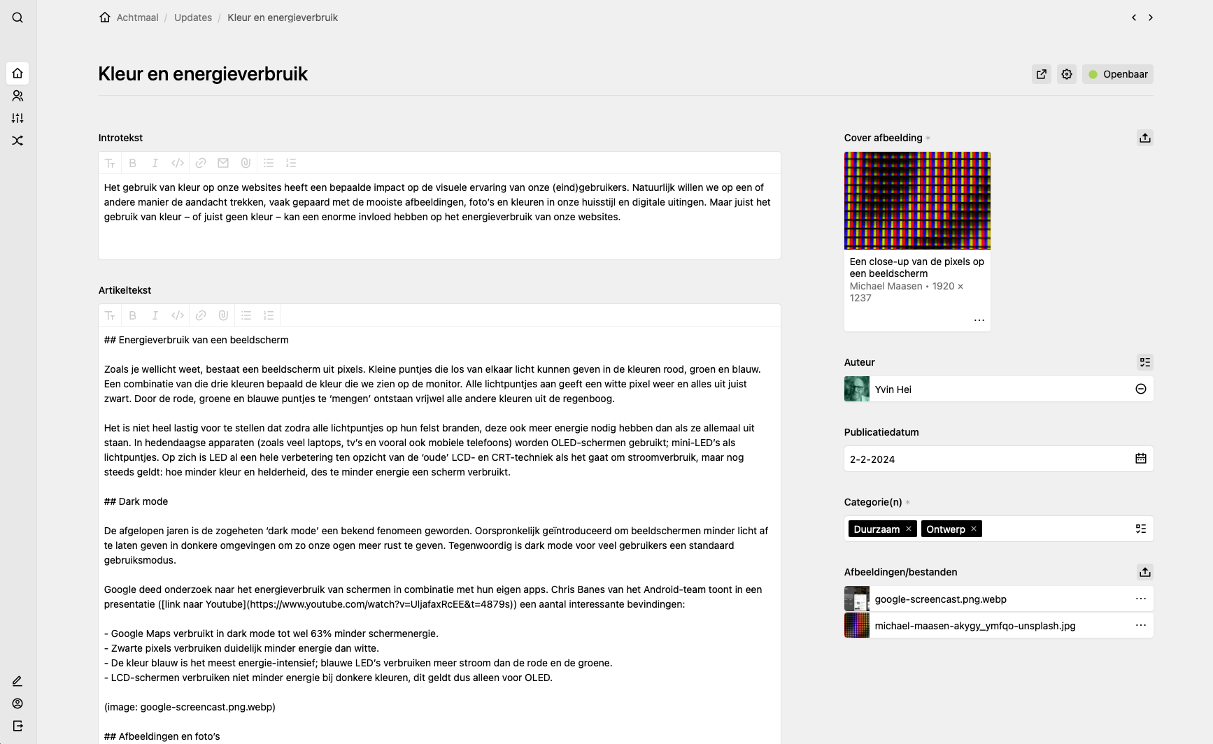 Panel screenshot of achtx.nl