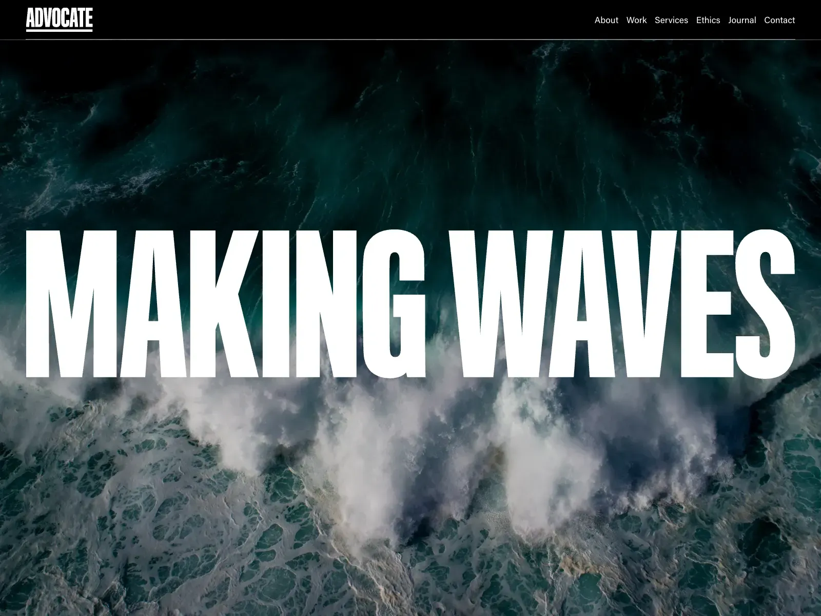 Screenshot of advocatedesign.co.uk