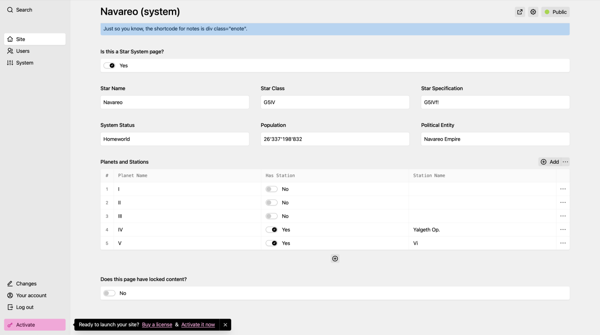 Panel screenshot of almanet.cc