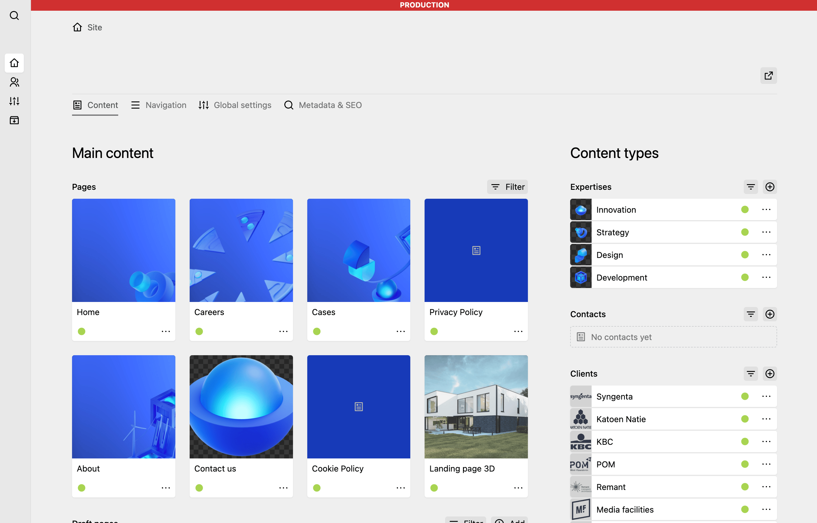 Panel screenshot of artcoresociety.com