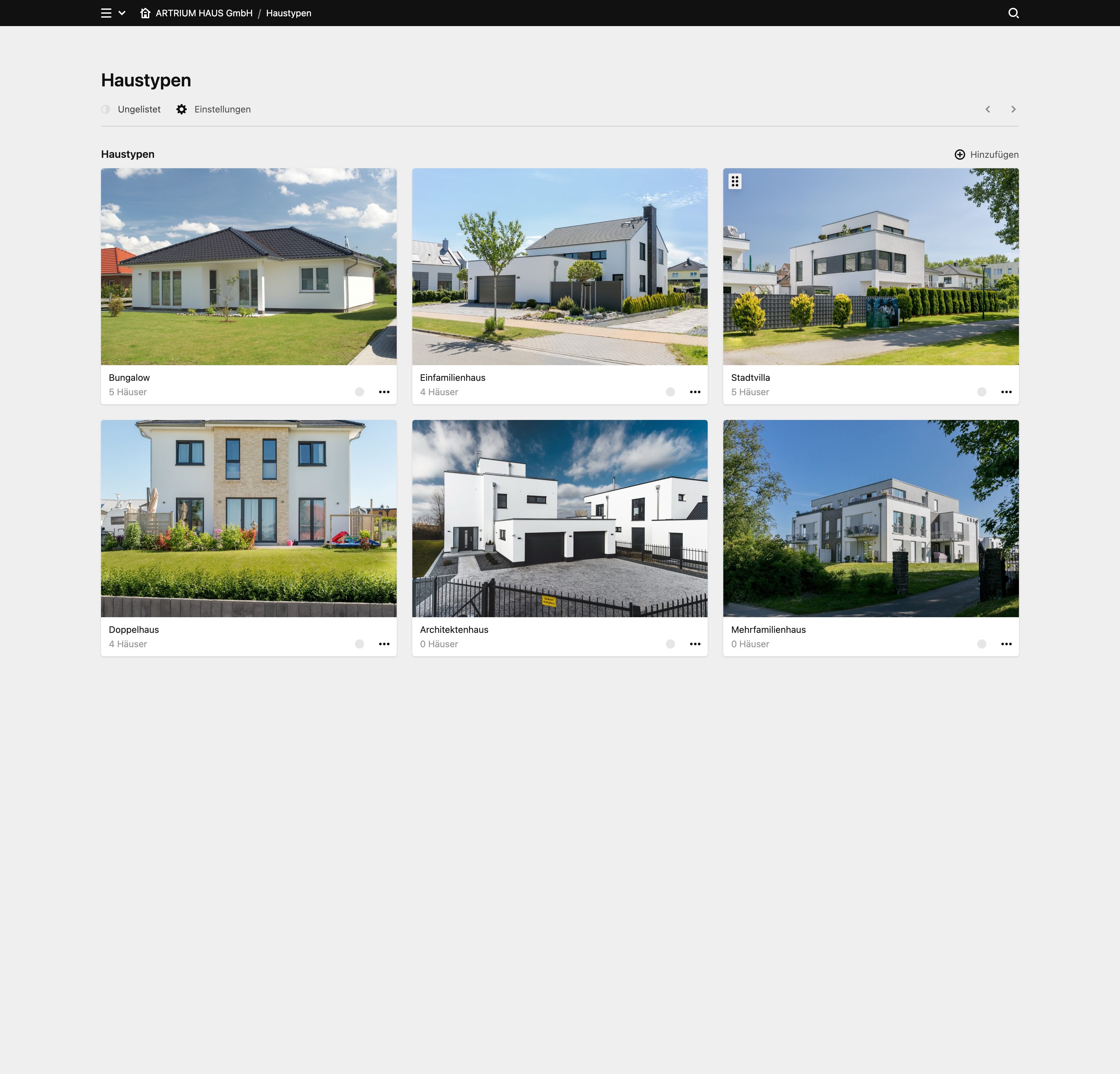 Panel screenshot of artrium-haus.de