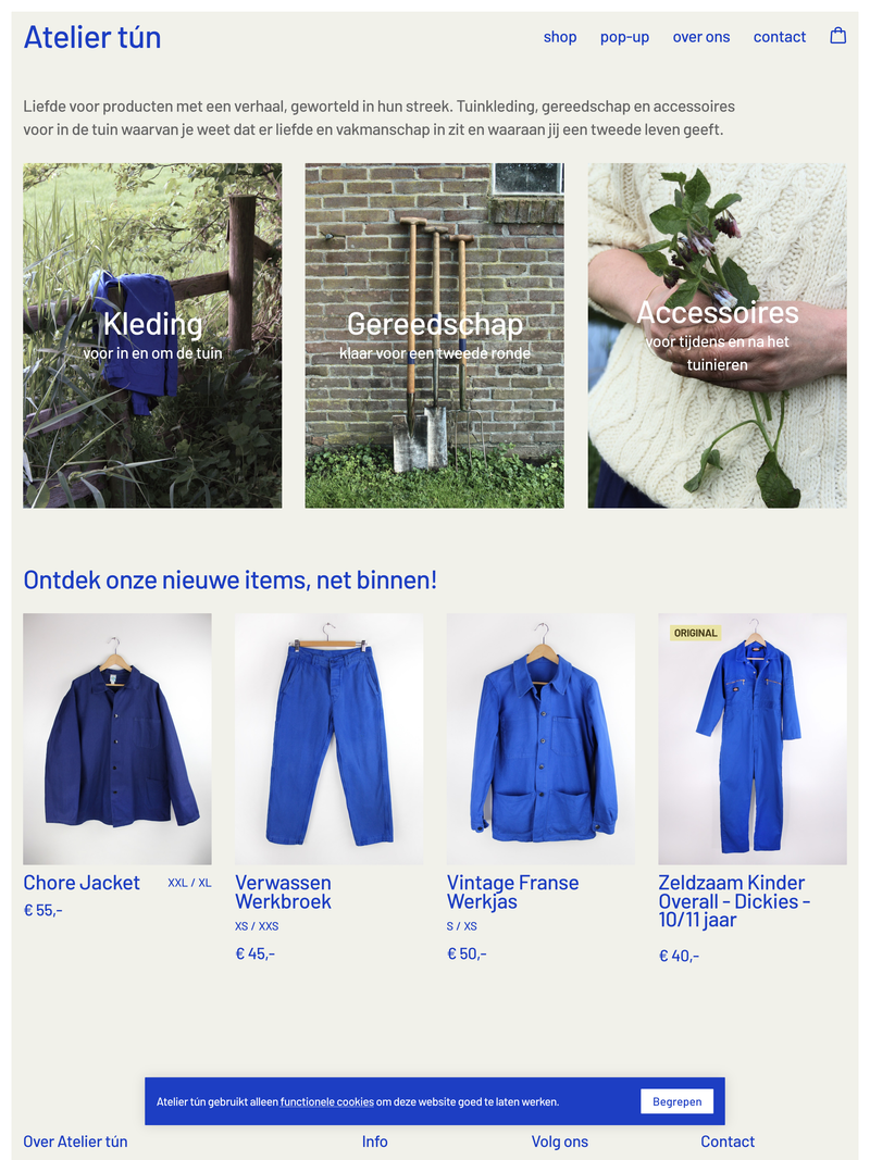 Screenshot of ateliertun.nl