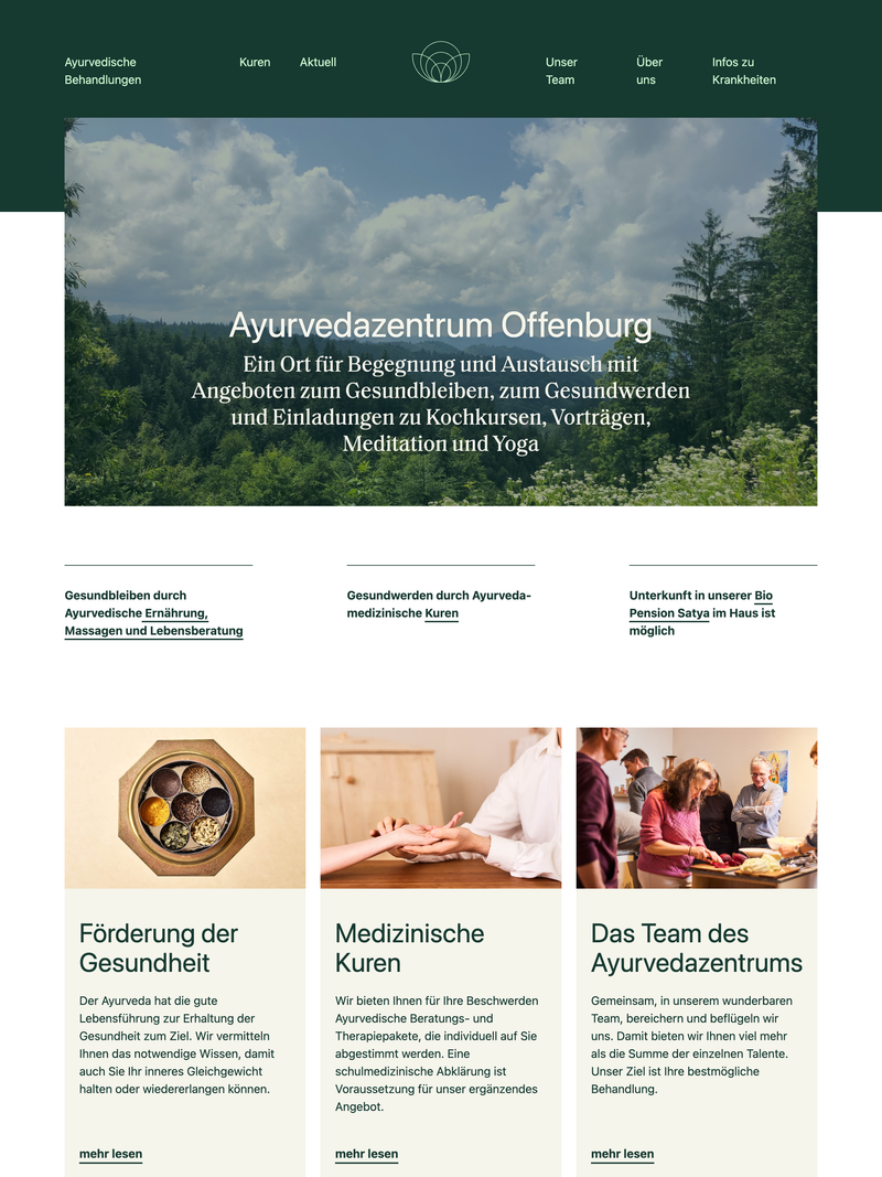 Screenshot of ayurveda-offenburg.de
