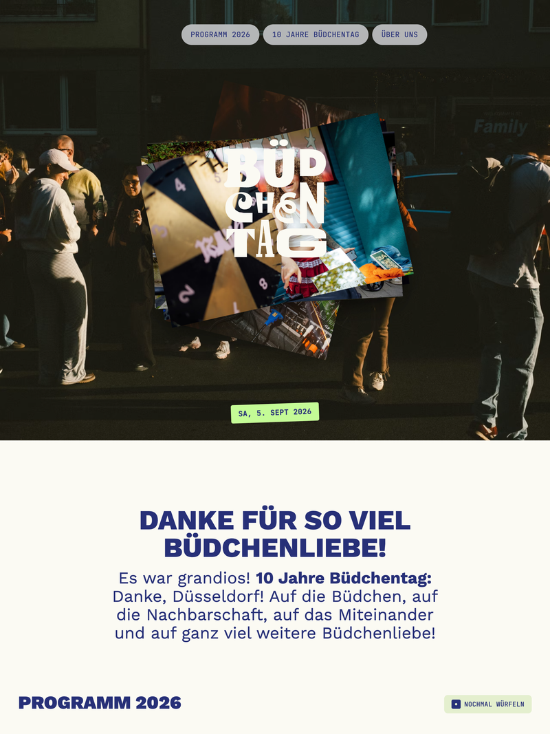 Screenshot of buedchentag.de