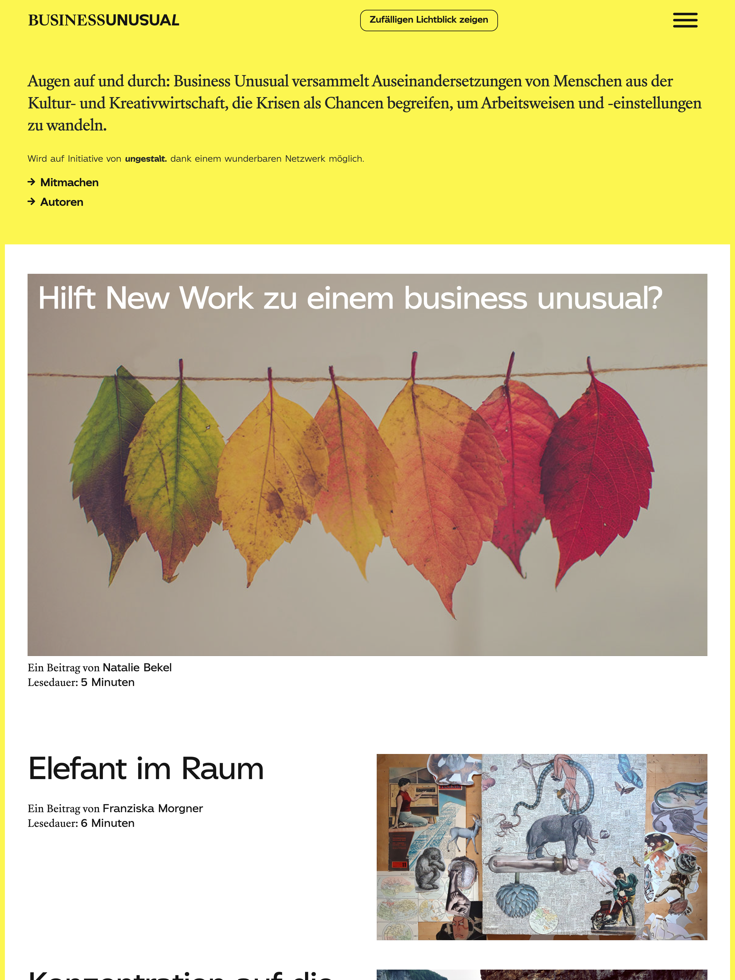 Screenshot of business-unusual.de