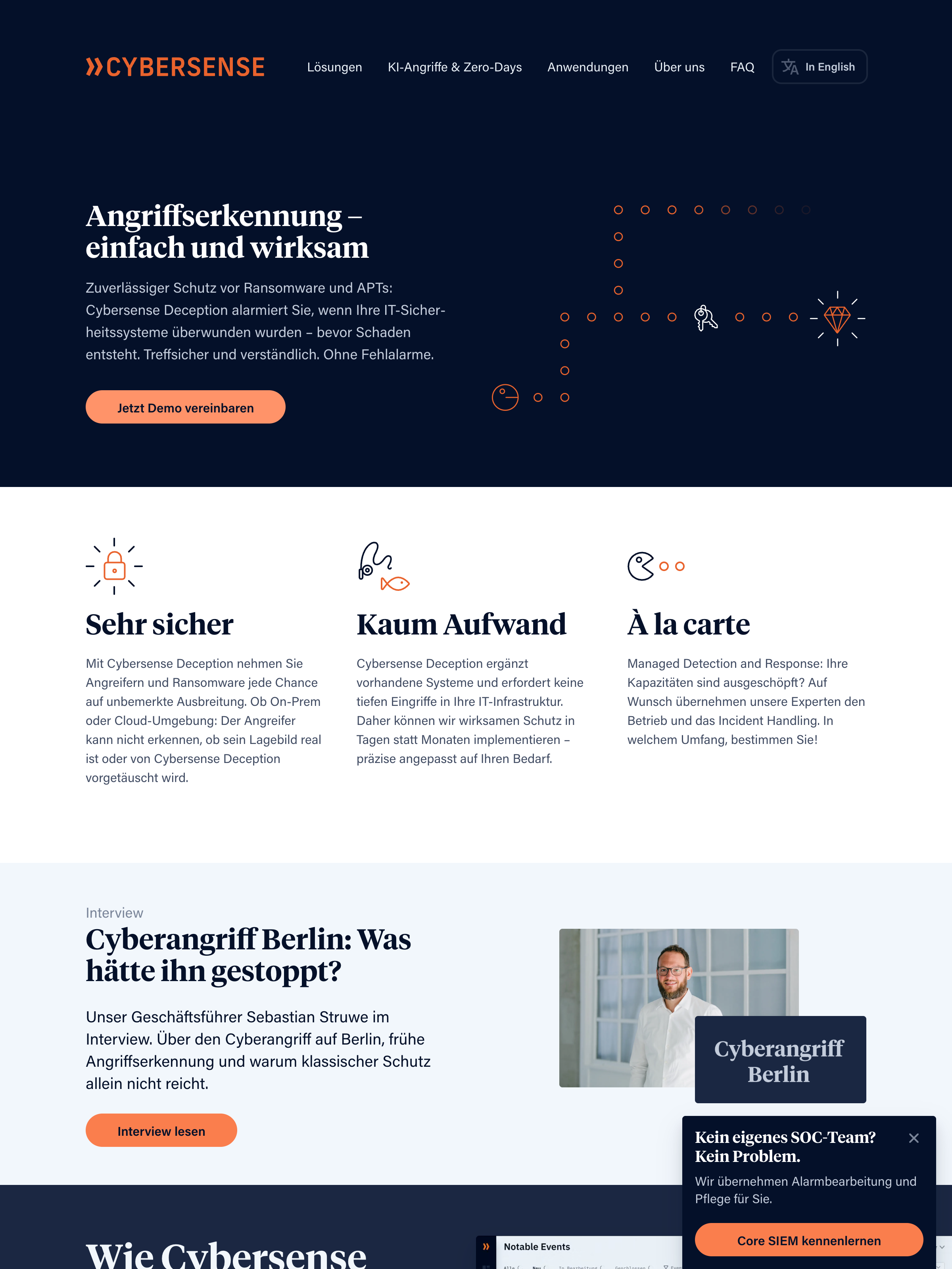 Screenshot of cybersense.de
