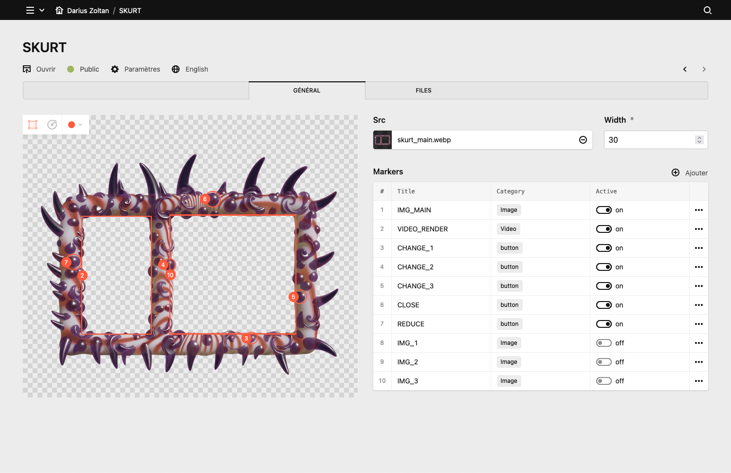 Panel screenshot of dariuszoltan.xyz