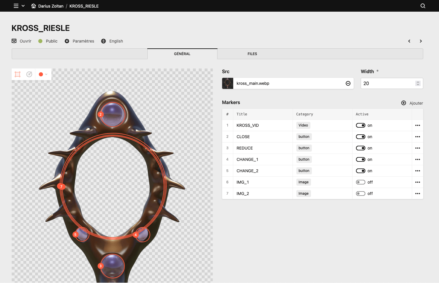 Panel screenshot of dariuszoltan.xyz