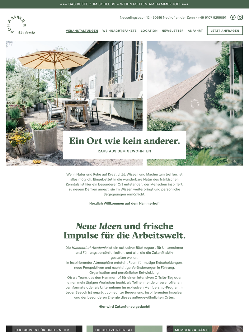 Screenshot of derhammerhof.de