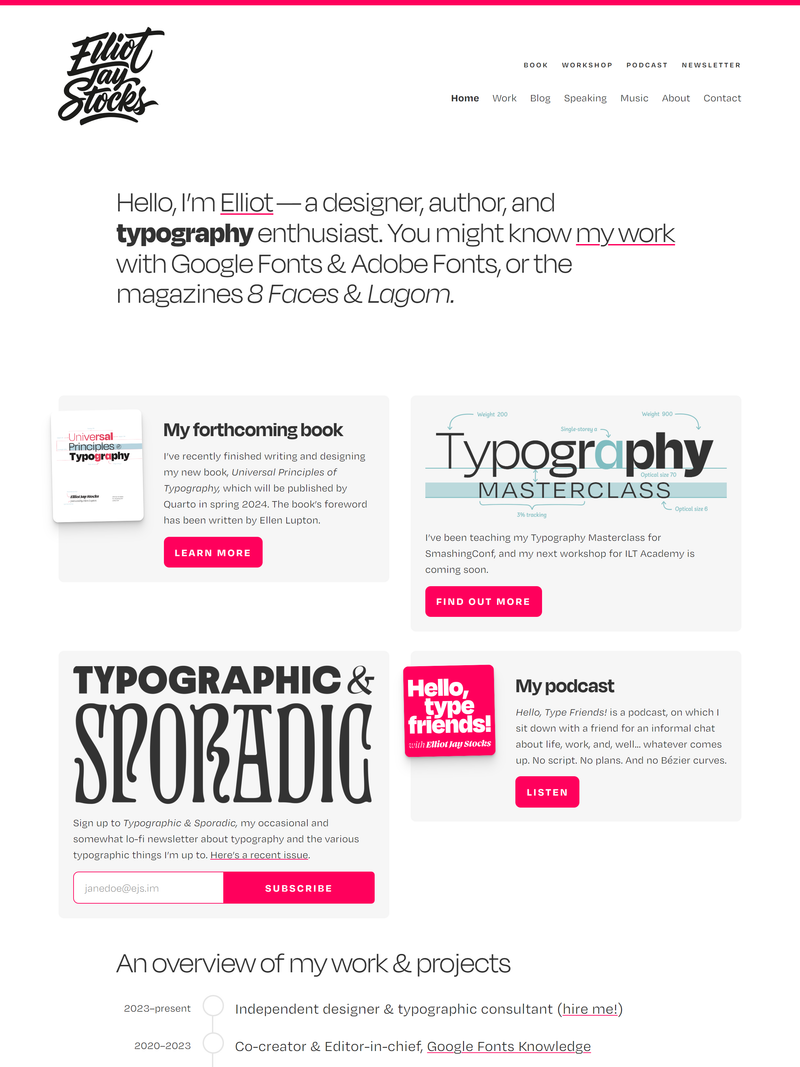 Screenshot of elliotjaystocks.com