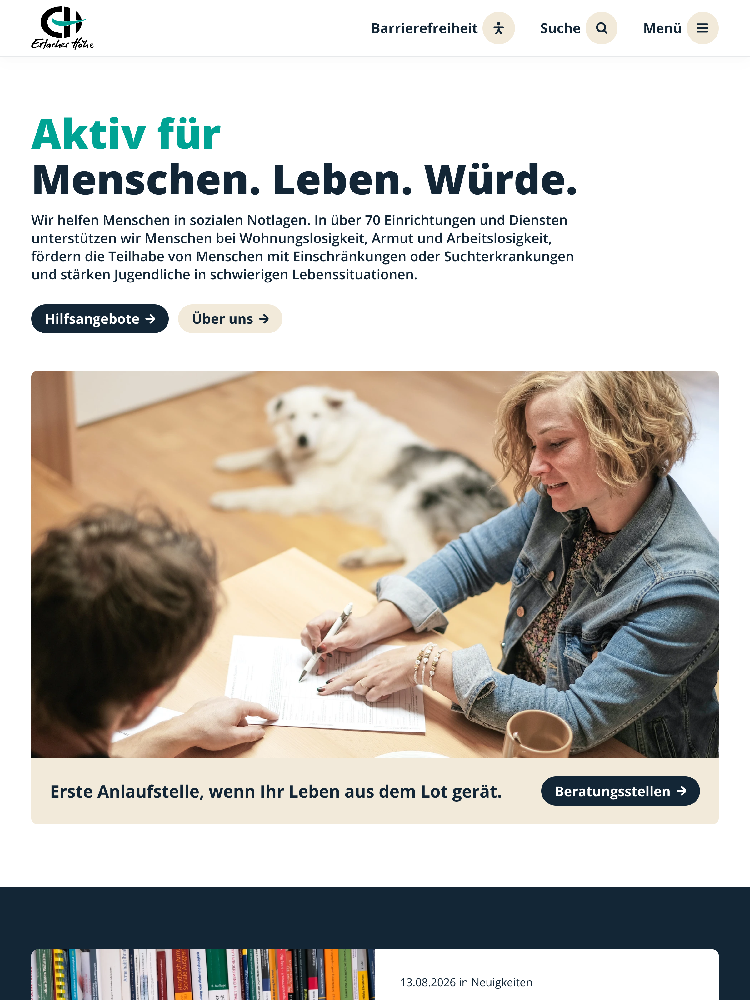Screenshot of erlacher-hoehe.de