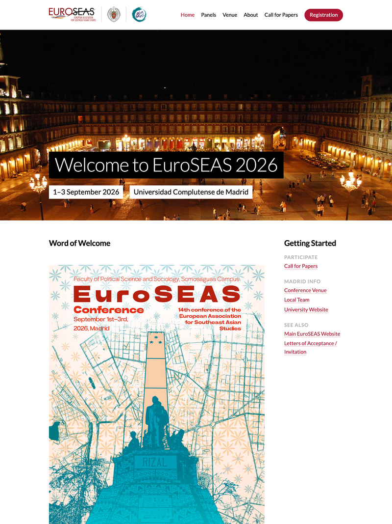Screenshot of euroseas2026.org