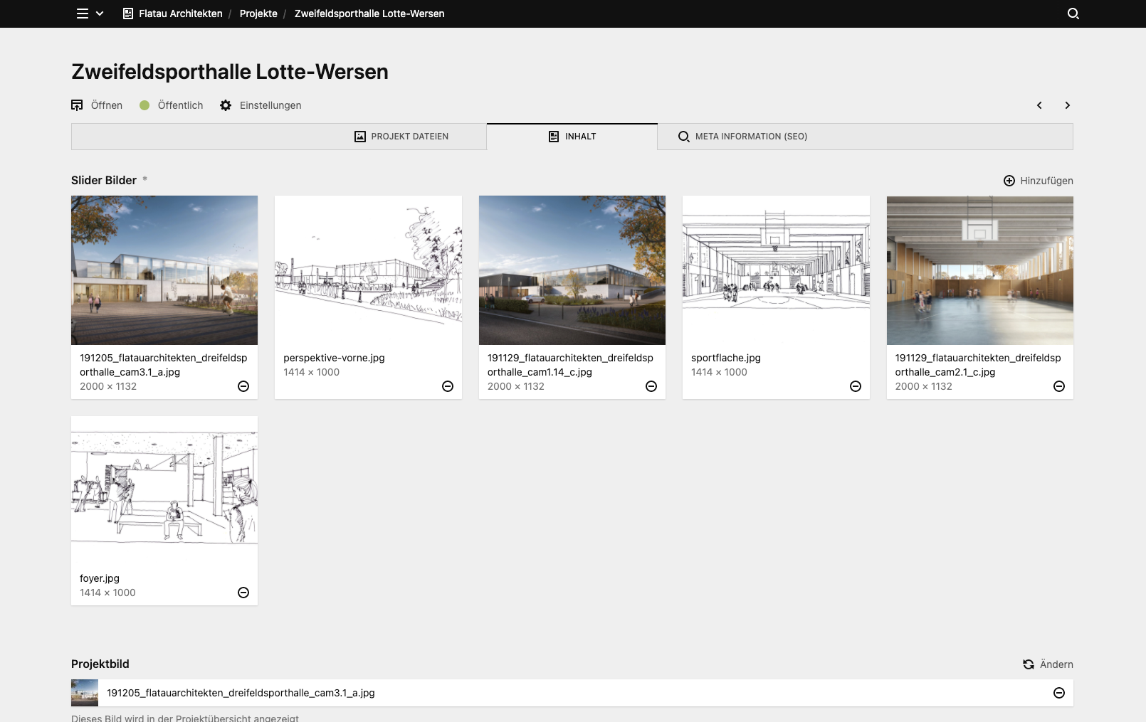Panel screenshot of flatauarchitekten.de