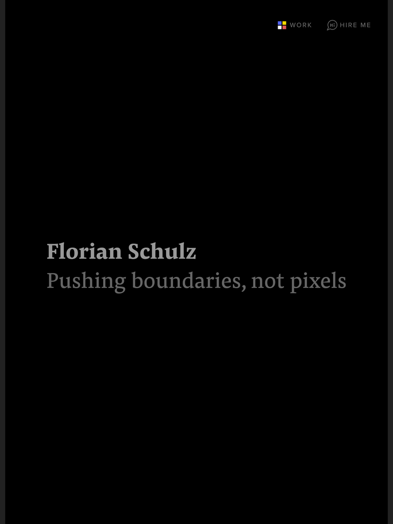Screenshot of florianschulz.info