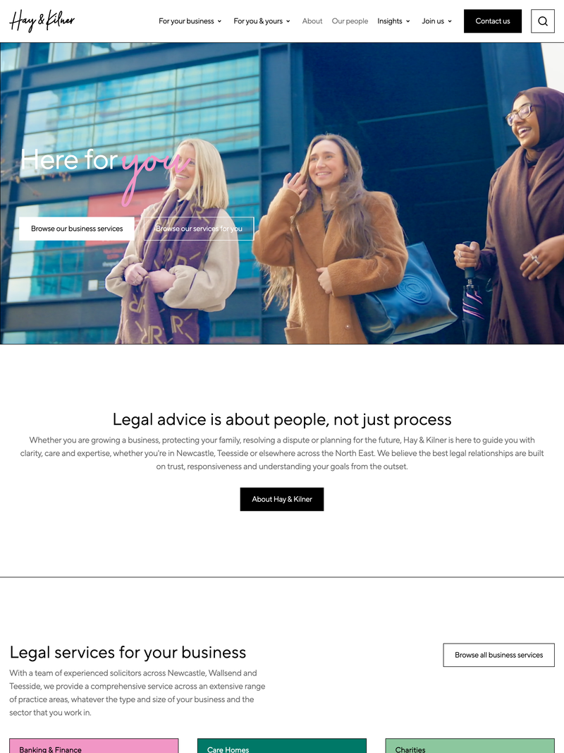 Screenshot of hay-kilner.co.uk