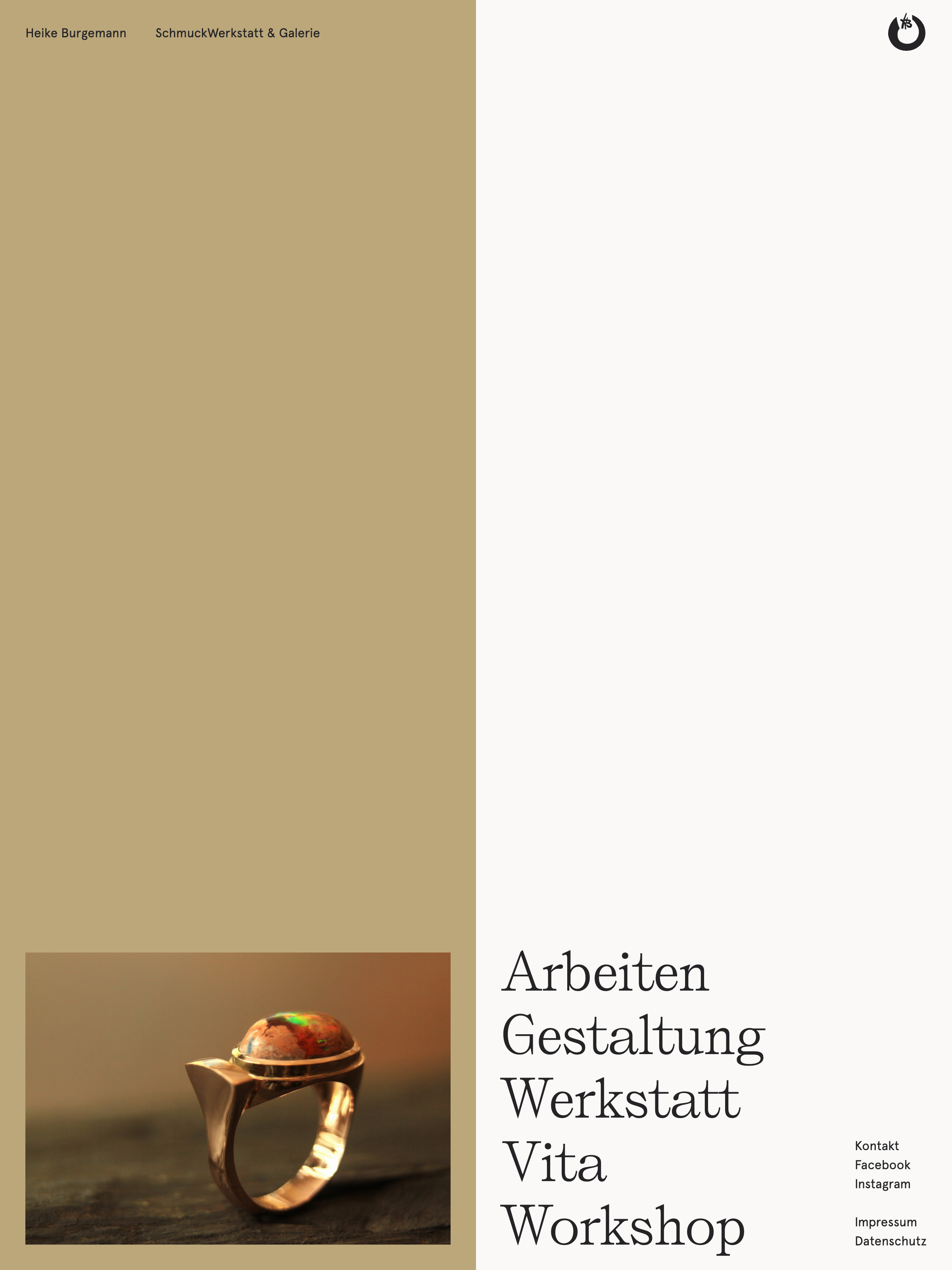 Screenshot of heike-burgemann.de