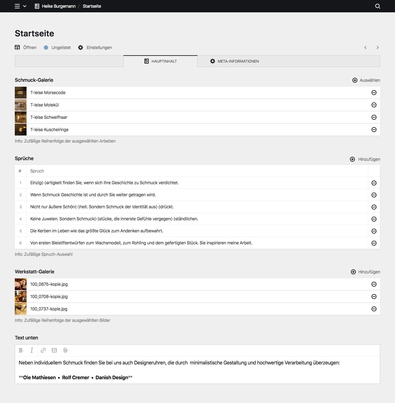 Panel screenshot of heike-burgemann.de