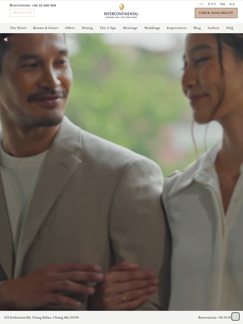 Screenshot of chiangmai.intercontinental.com