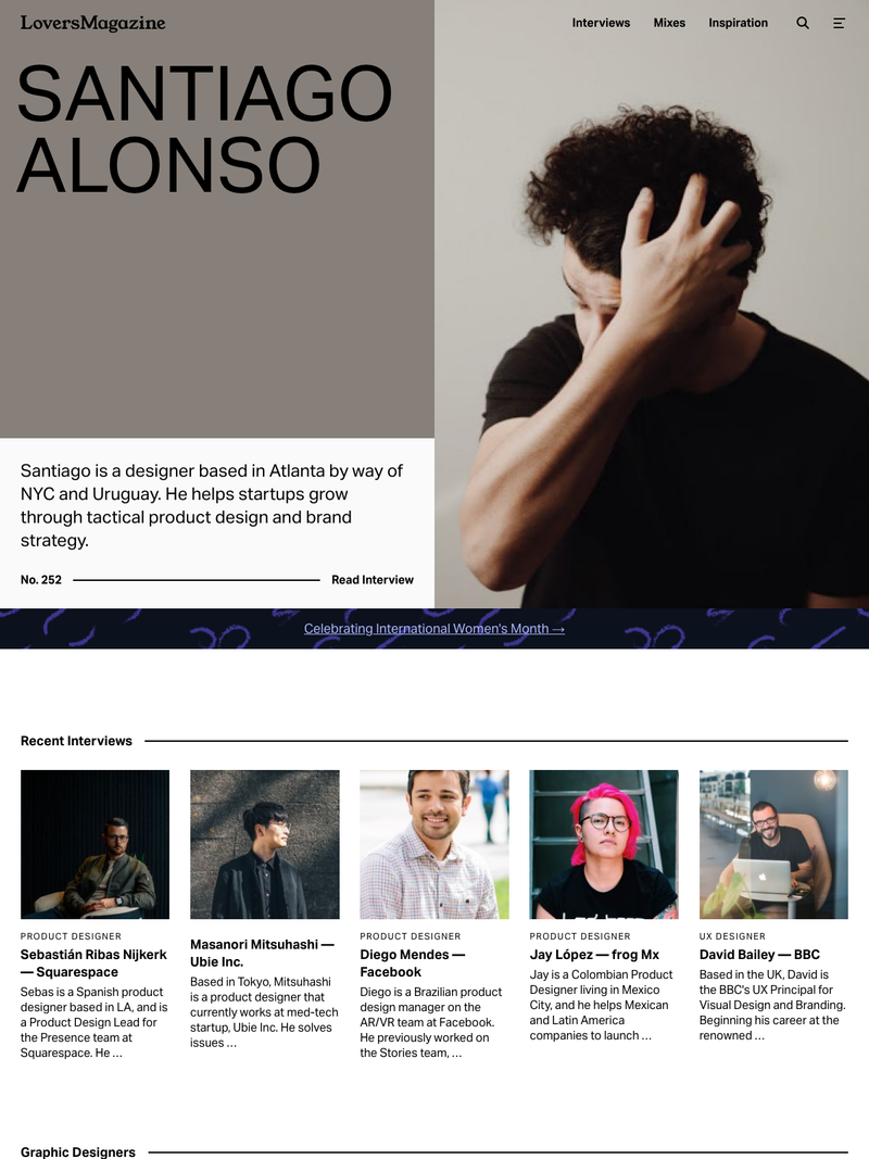 Screenshot of loversmagazine.com
