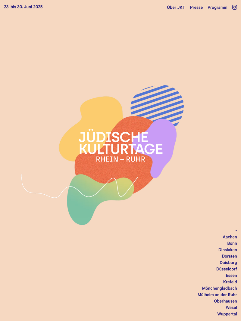 Screenshot of juedische-kulturtage.de