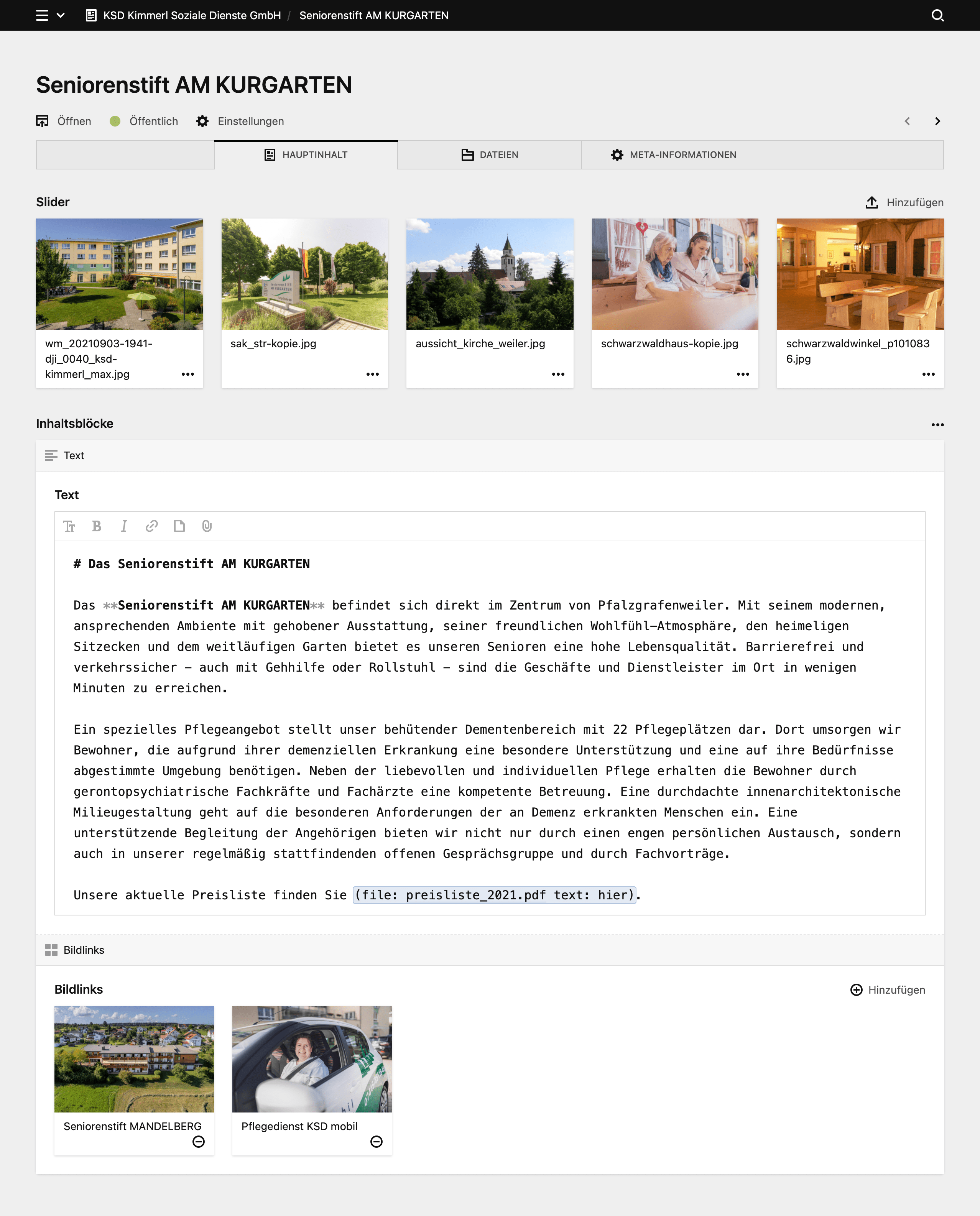 Panel screenshot of ksd-gmbh.info