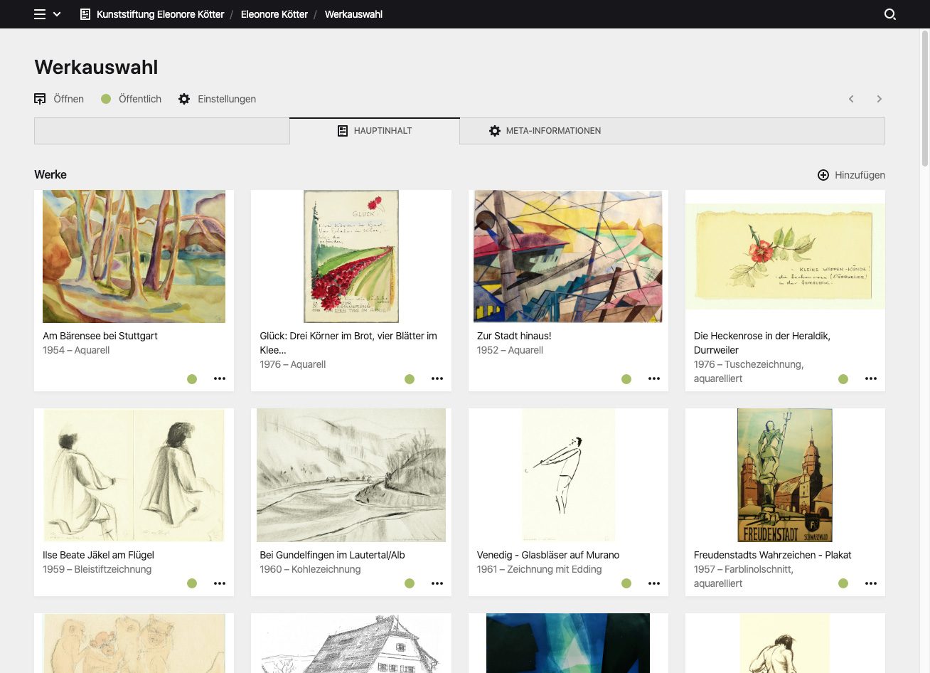 Panel screenshot of kunststiftung-ek.de