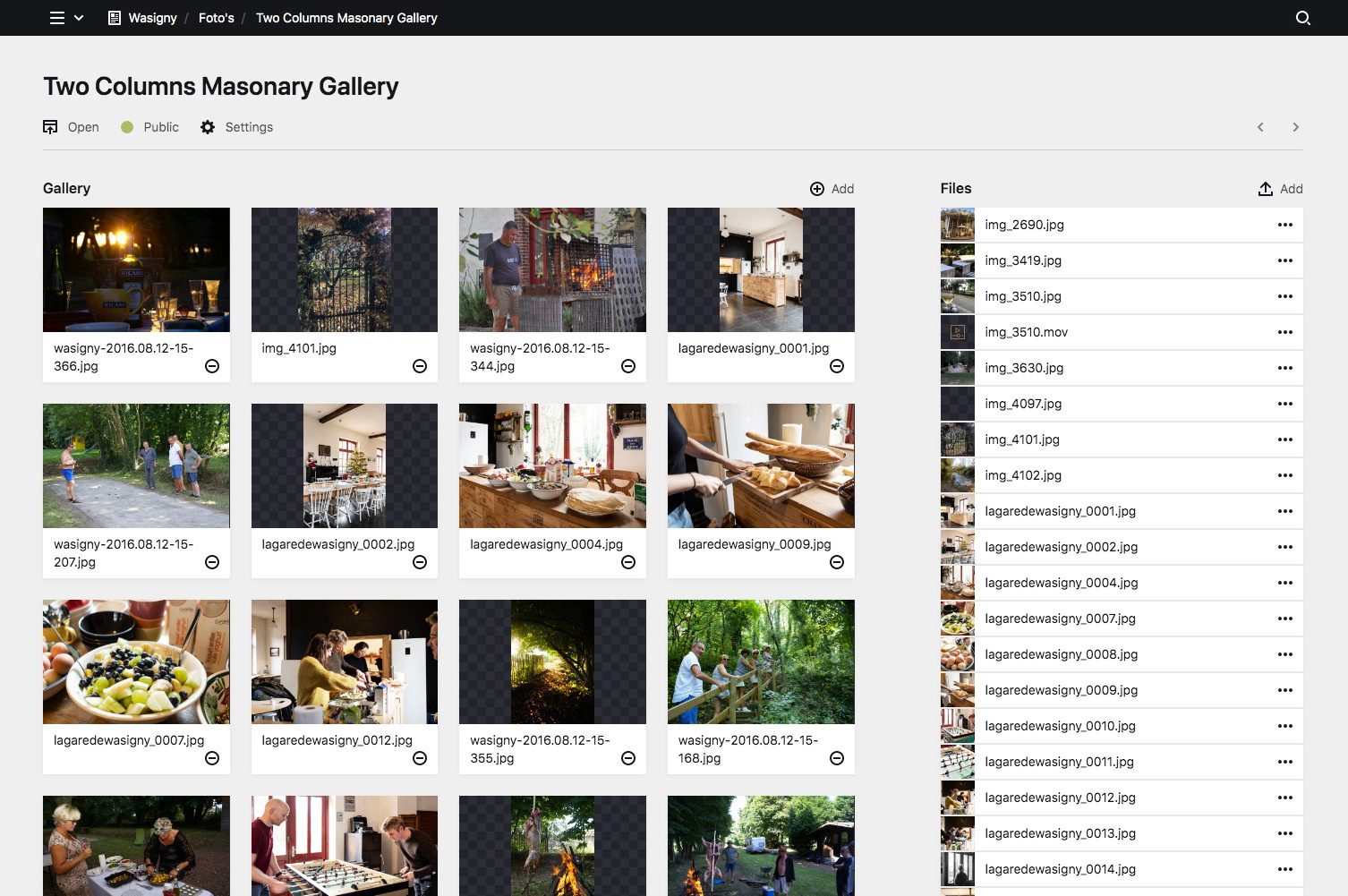 Panel screenshot of lagaredewasigny.com
