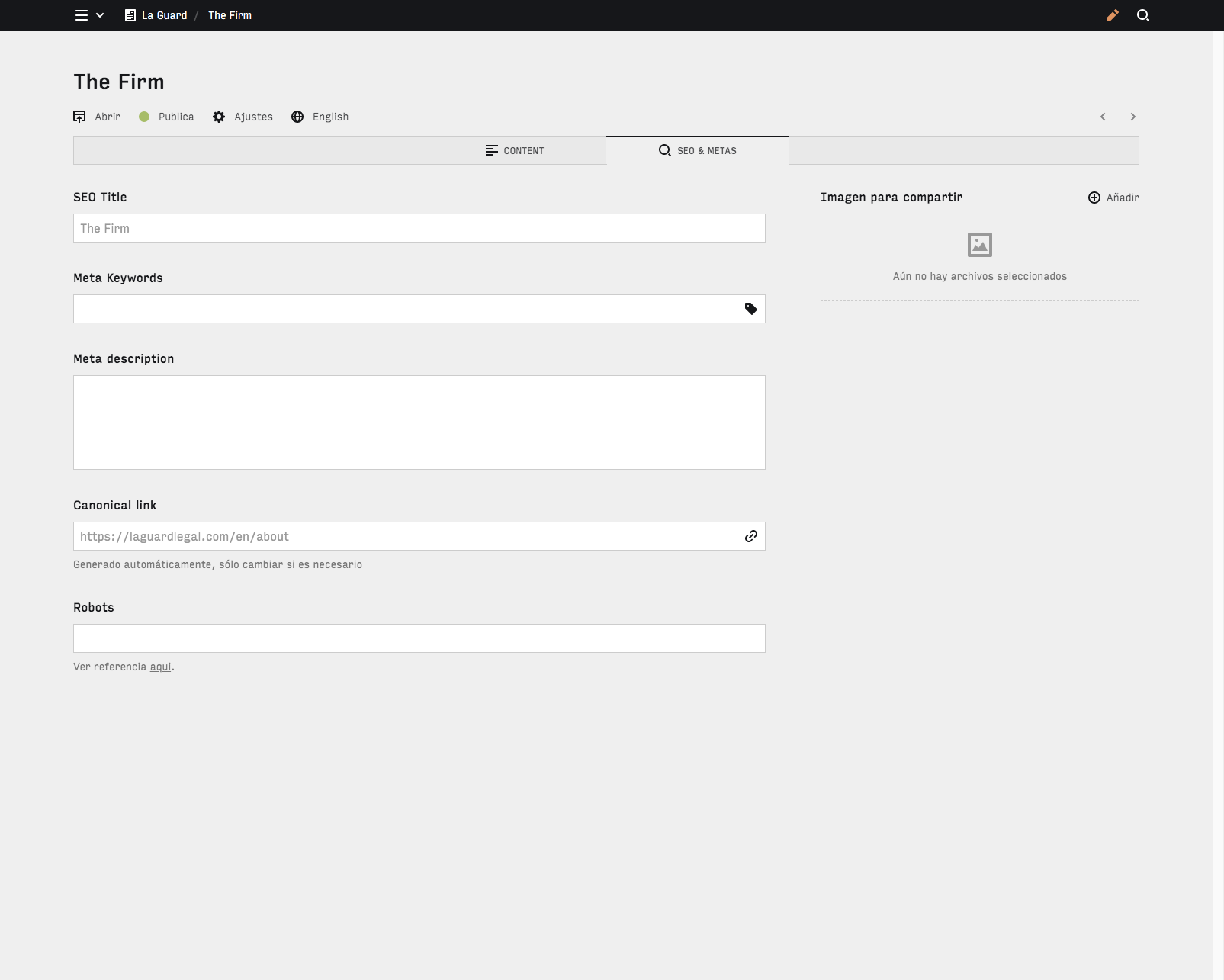 Panel screenshot of laguardlegal.com
