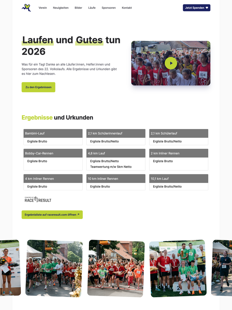 Screenshot of laufenundgutestun.de