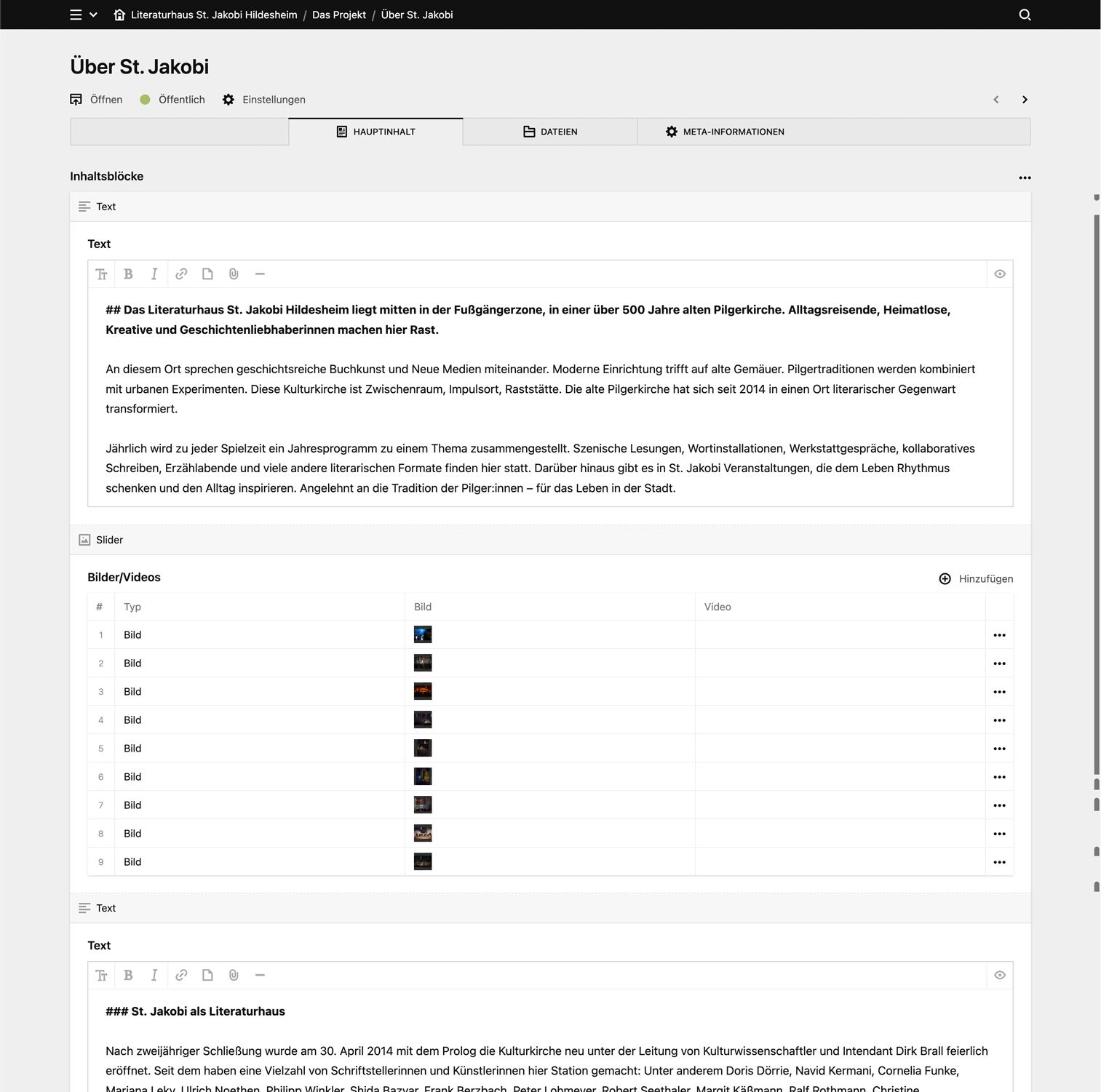 Panel screenshot of stjakobi.de