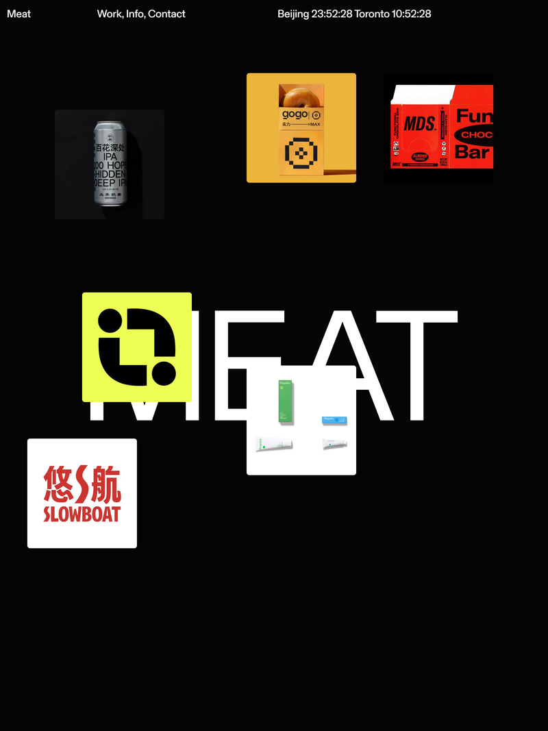 Screenshot of meat.studio
