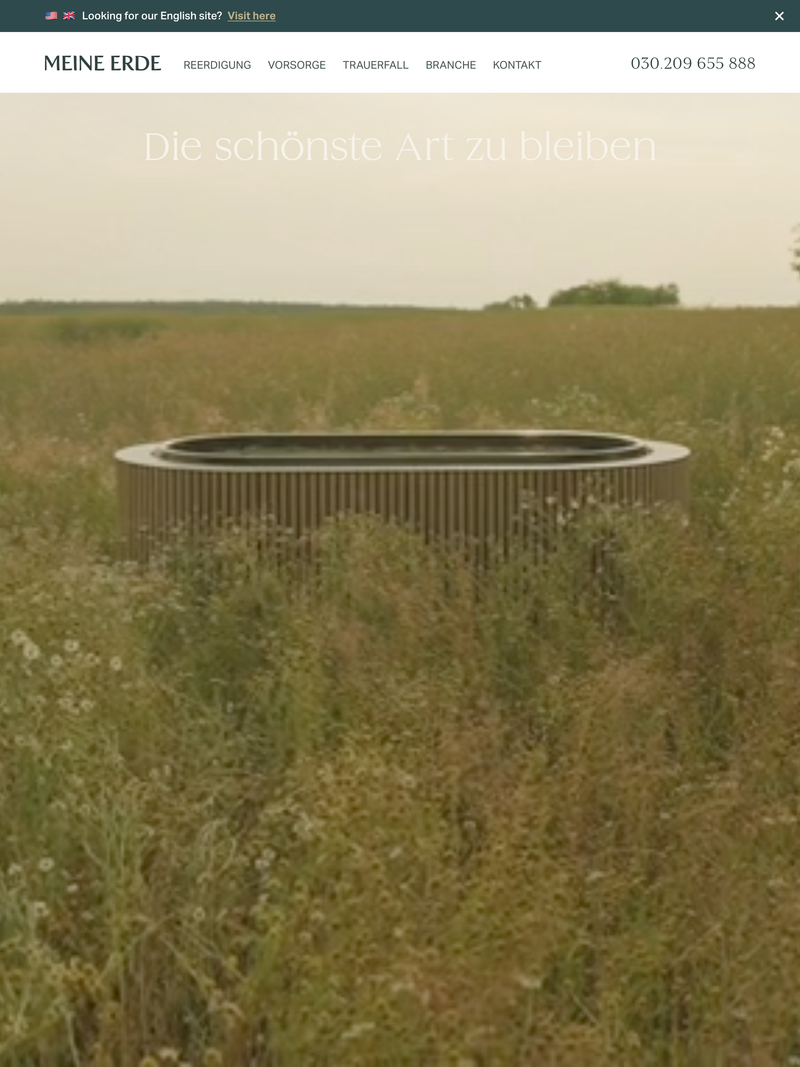 Screenshot of meine-erde.de