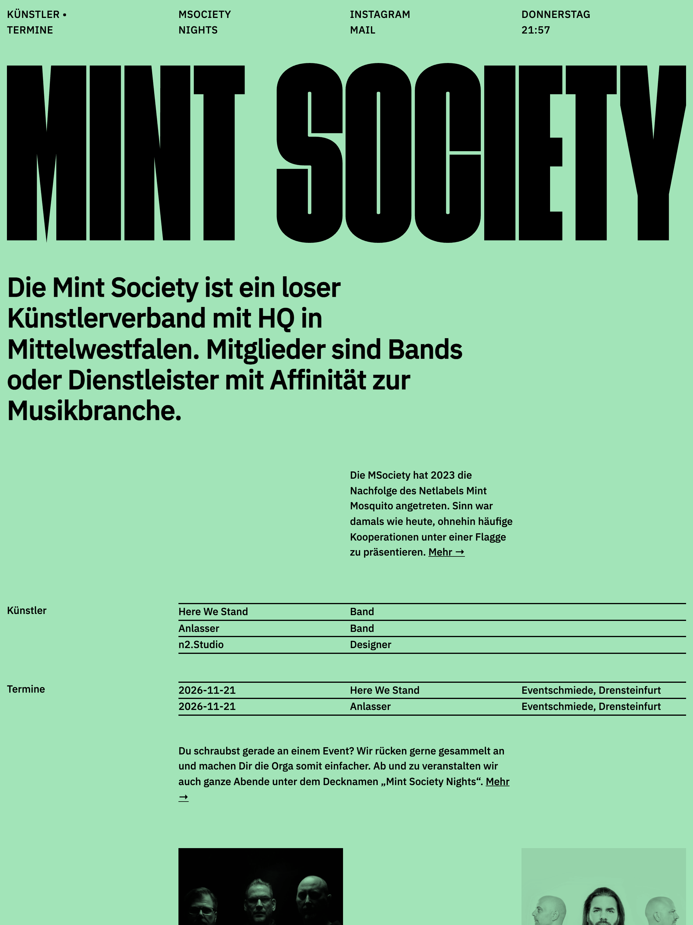 Screenshot of mintsociety.de