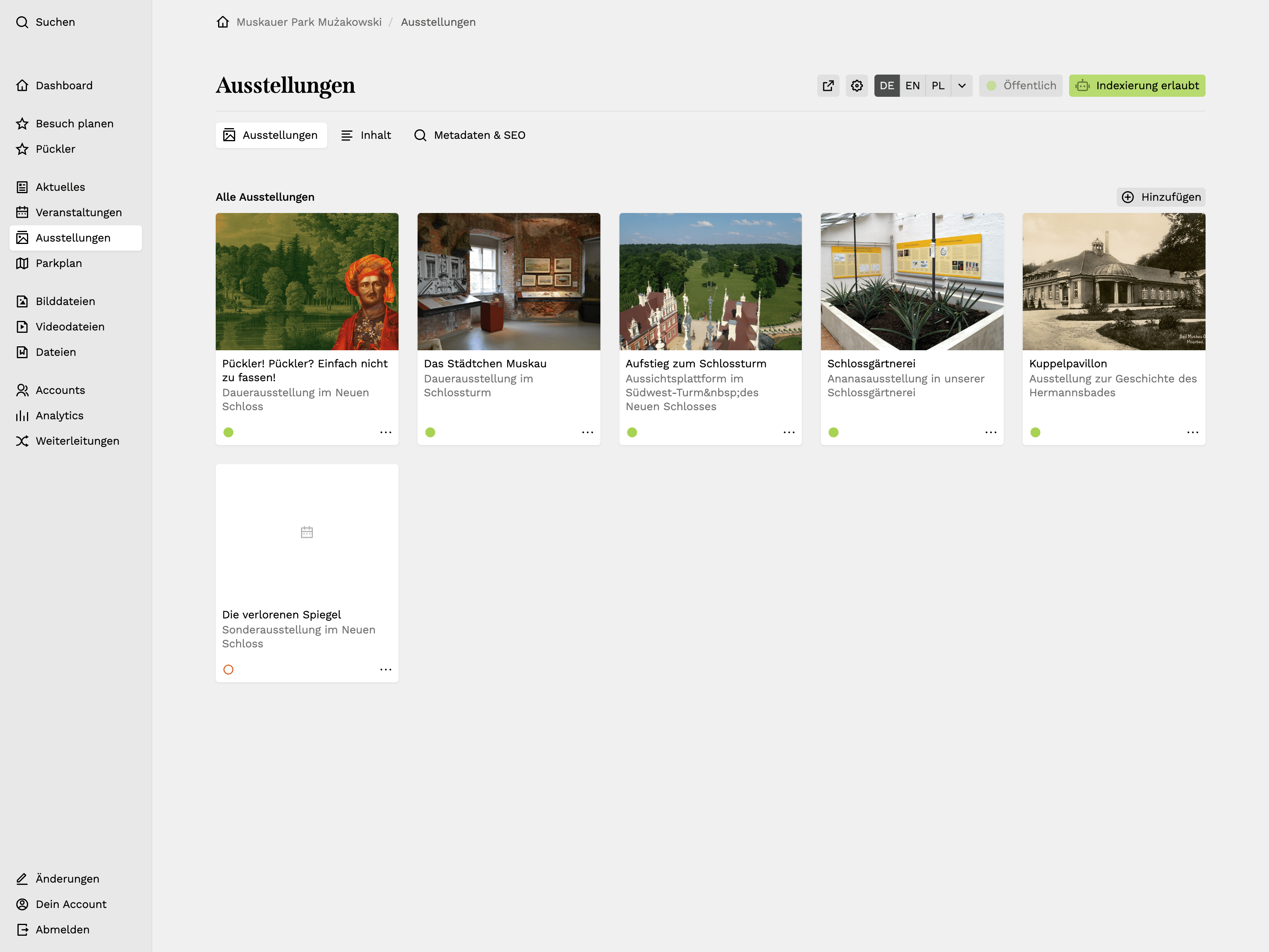Panel screenshot of muskauer-park.de