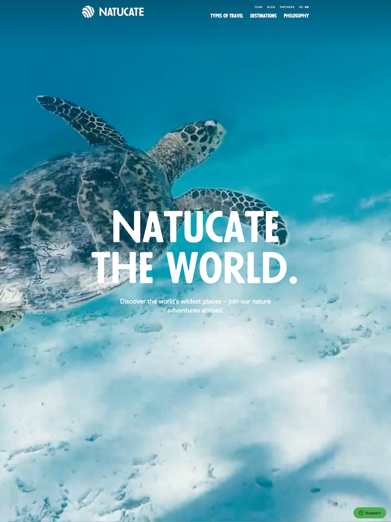Screenshot of natucate.com