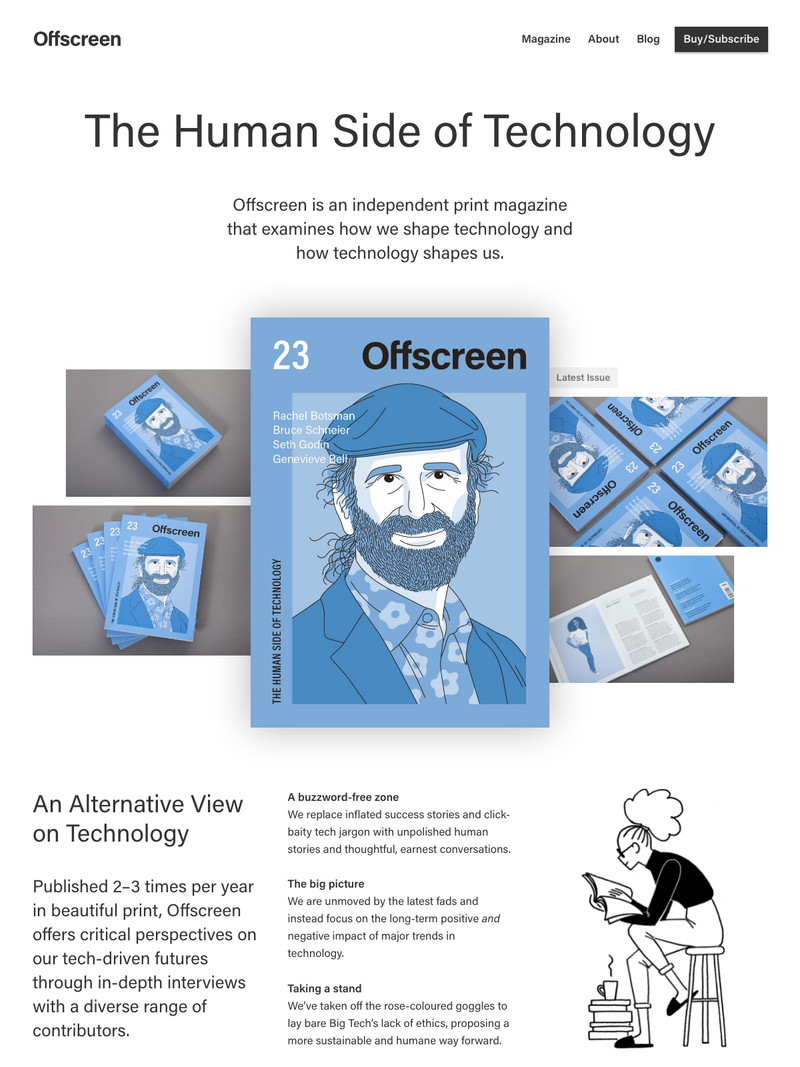 Screenshot of offscreenmag.com