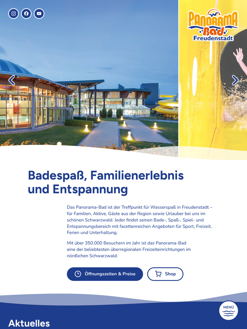 Screenshot of panorama-bad.de