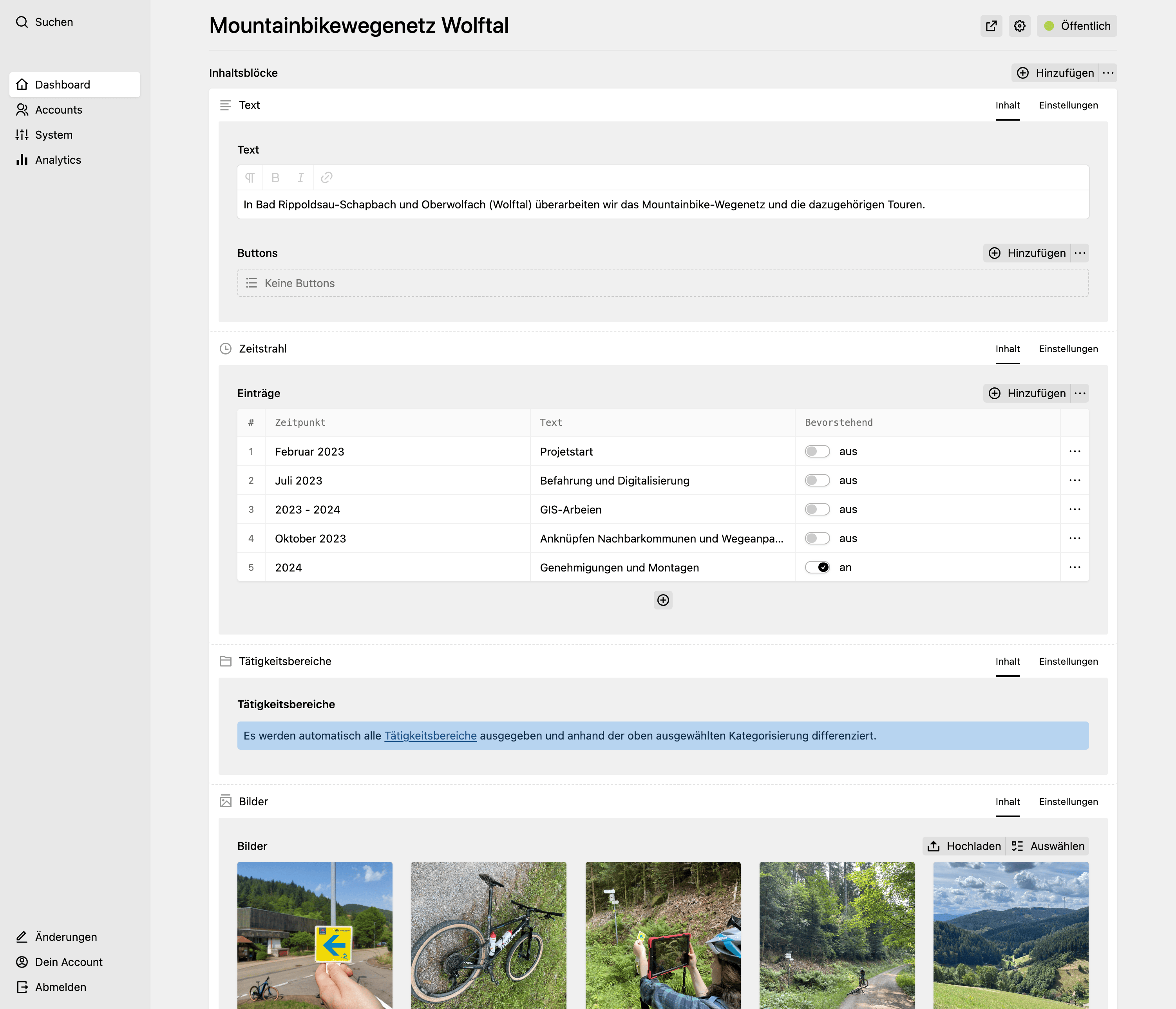 Panel screenshot of pro-cycl.de