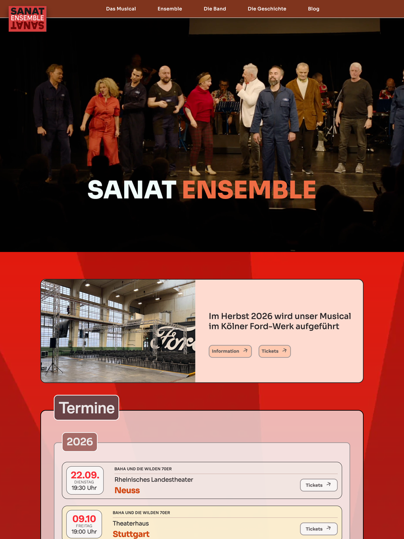 Screenshot of sanat-ensemble.de