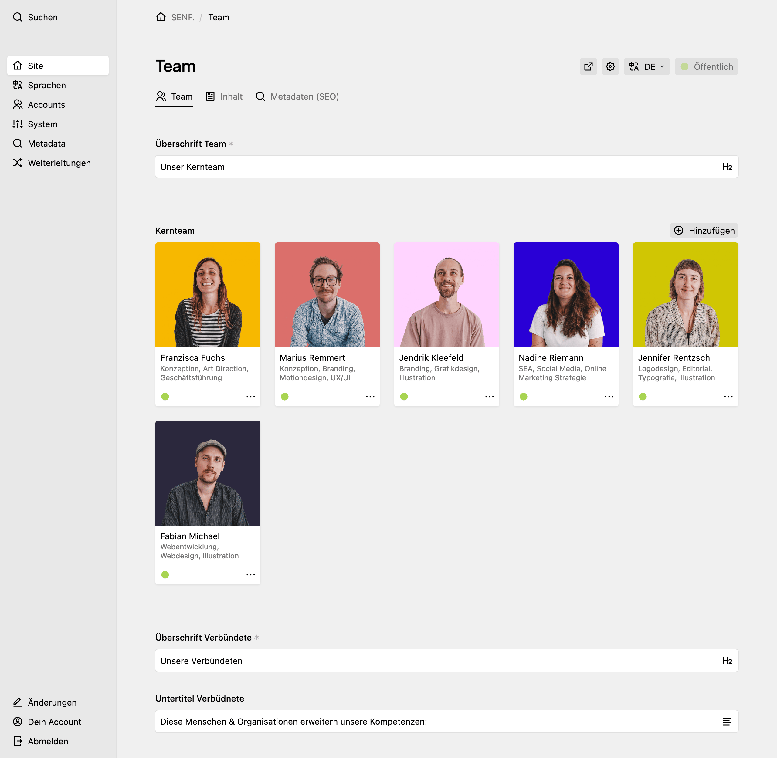 Panel screenshot of bessermitsenf.de