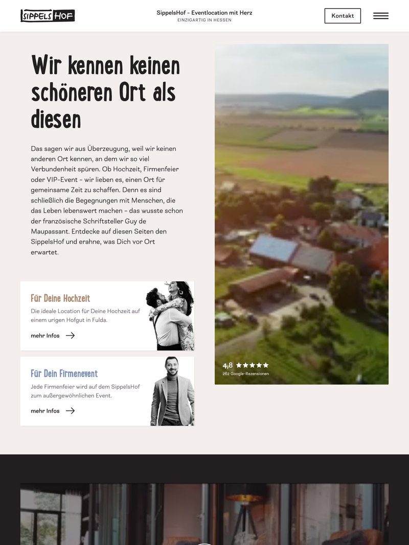 Screenshot of sippelshof.de