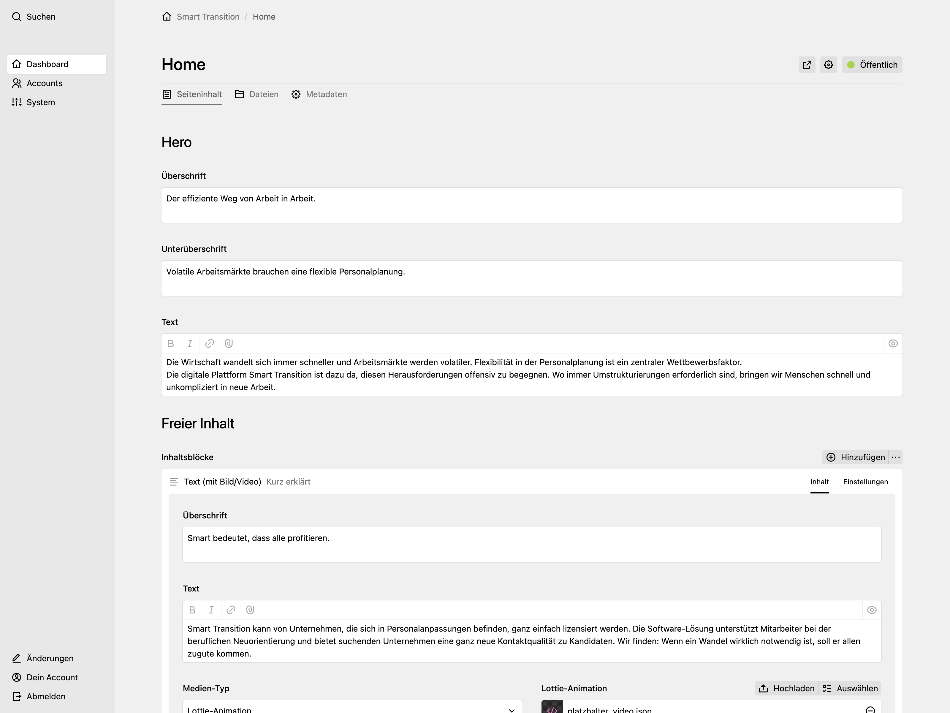Panel screenshot of smart-transition.com