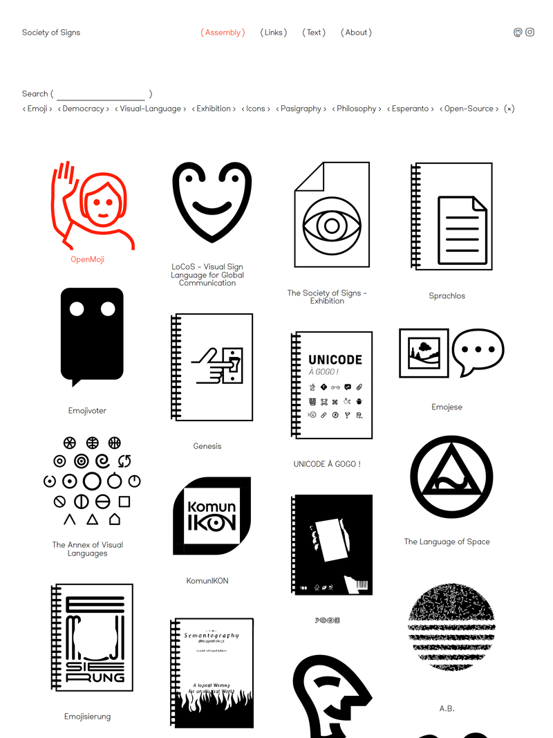 Screenshot of societyofsigns.com