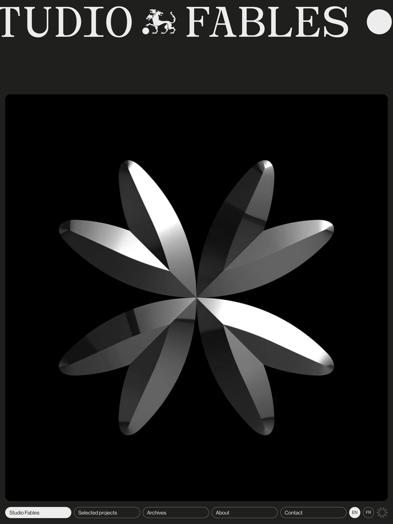 Screenshot of studiofables.com