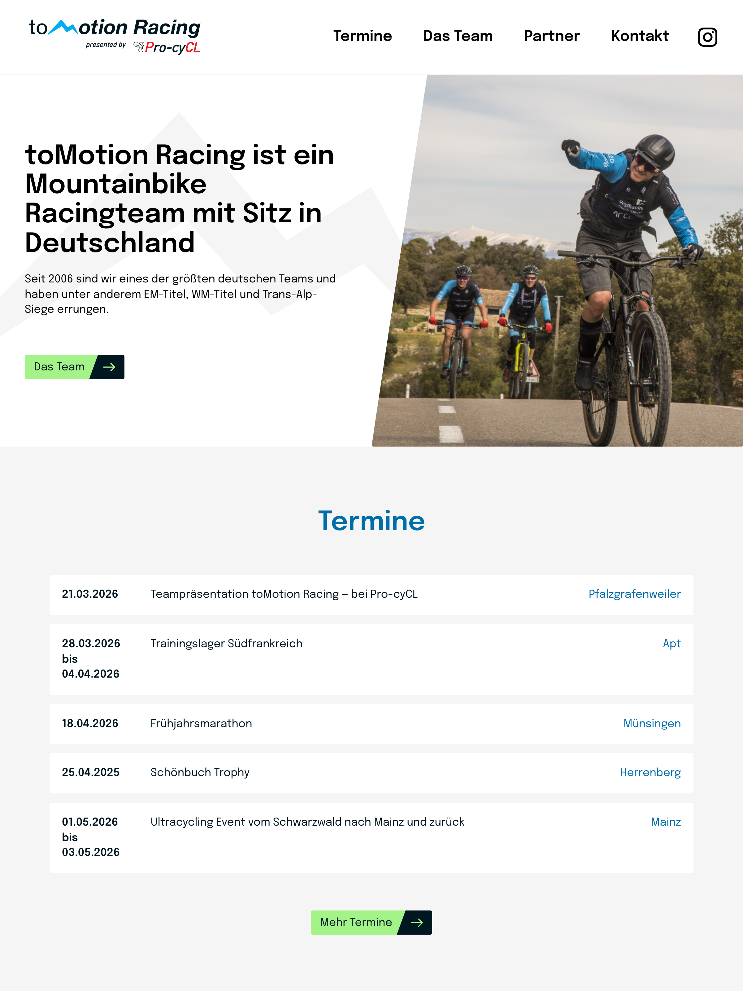 Screenshot of tomotion-racing.de