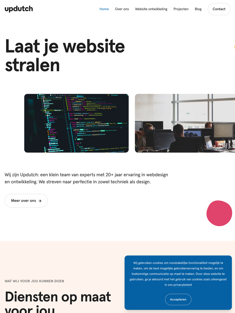 Screenshot of updutch.nl