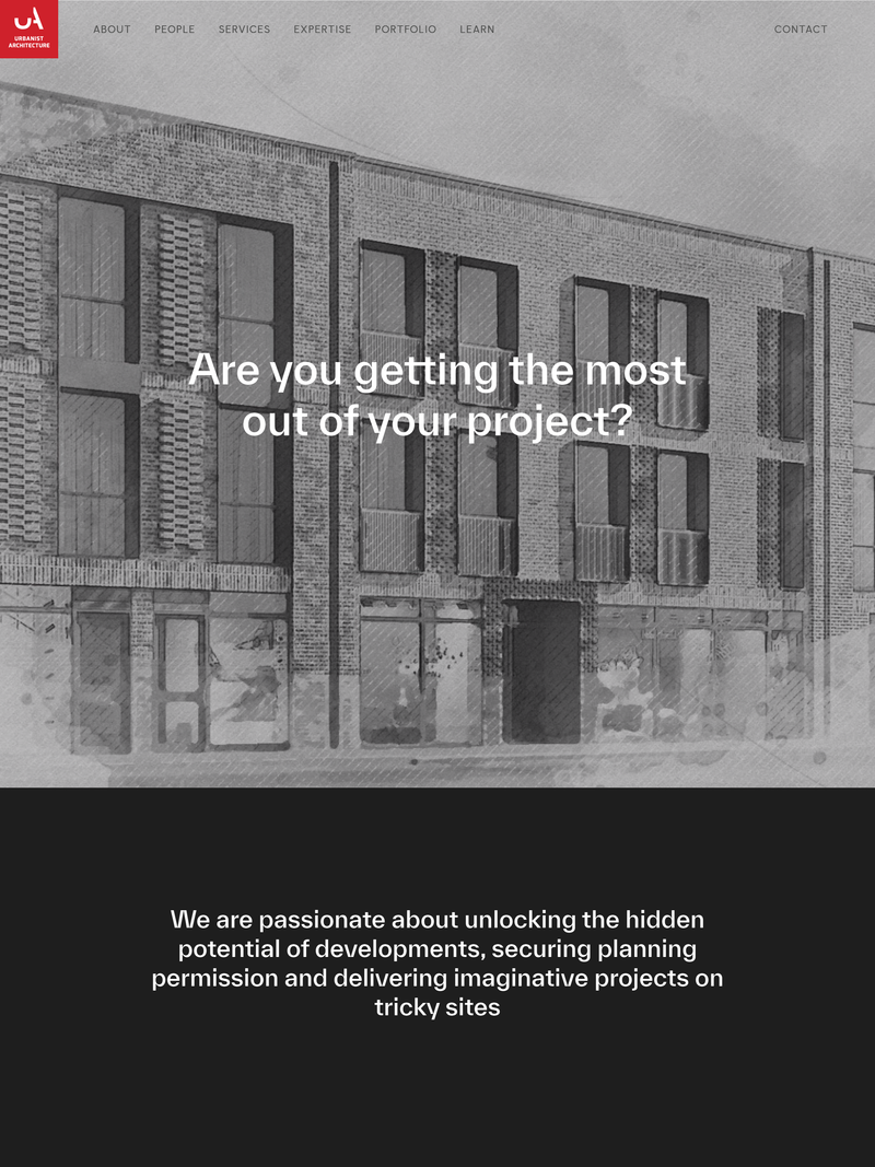 Screenshot of urbanistarchitecture.co.uk