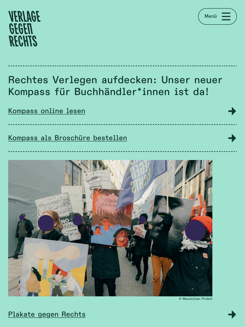 Screenshot of verlagegegenrechts.de