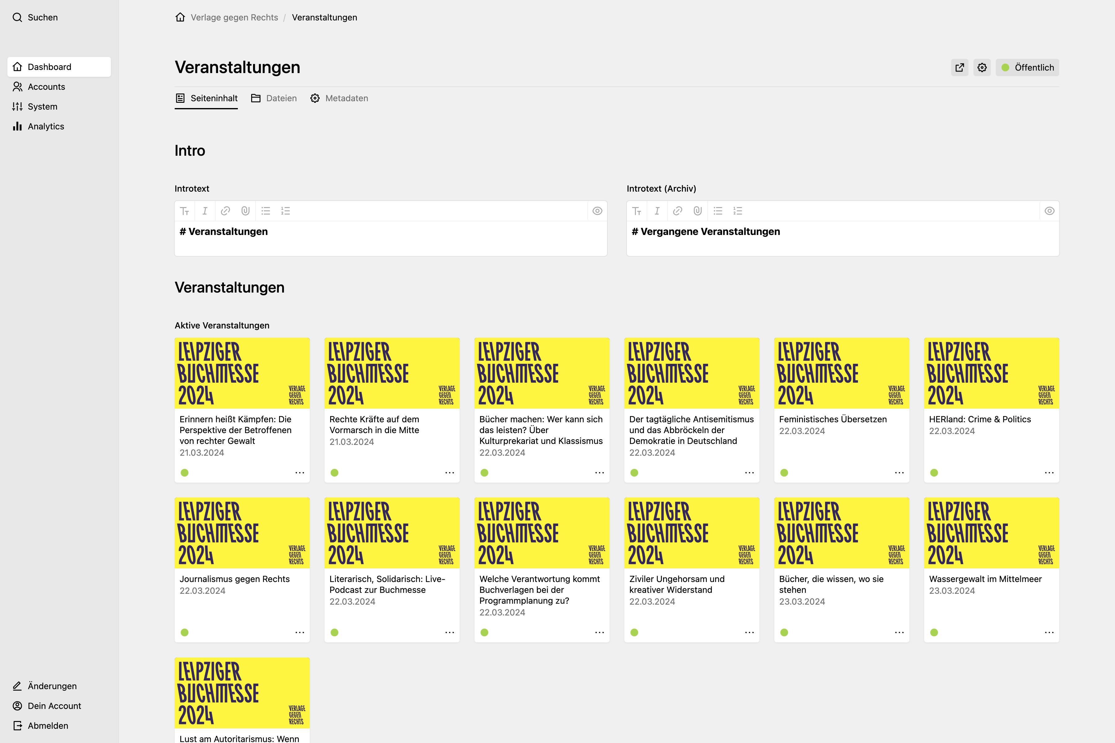 Panel screenshot of verlagegegenrechts.de